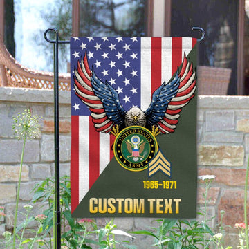 Joycorners Patriotic Eagle USA Personalized Garden Flag For Veteran #MT2