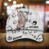 Personalized Magavin epic art horse Happiness zip leather with hair pattern cap