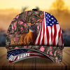 Joycorners Premium Florapunk Flag Deer Hunting Personalized Hats 3D