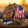 Joycorners Premium Florapunk Flag Deer Hunting Personalized Hats 3D