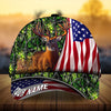 Joycorners Premium Florapunk Flag Deer Hunting Personalized Hats 3D