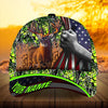 Joycorners Premium Florapunk Flag Pull Deer Hunting Personalized Hats 3D