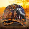 Joycorners Premium Florapunk Flag Pull Deer Hunting Personalized Hats 3D