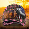 Joycorners Premium Florapunk Flag Pull Deer Hunting Personalized Hats 3D