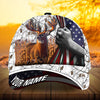 Joycorners Premium Florapunk Flag Pull Deer Hunting Personalized Hats 3D