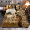 Joycorners Charolais Western Paisley Personalized Name Cozy Ranch Bedding set