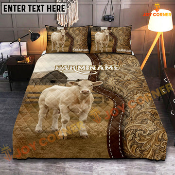 Joycorners Charolais Western Paisley Personalized Name Cozy Ranch Bedding set