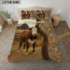 Joycorners Hereford Western Paisley Personalized Name Cozy Ranch Bedding set