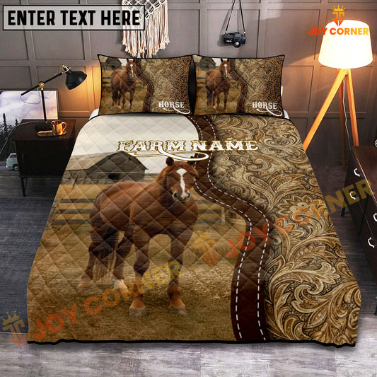 Joycorners Horse Western Paisley Personalized Name Cozy Ranch Bedding set