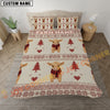 Joycorners Highland Merry Christmas Pattern Personalized Name Cozy Bedding set
