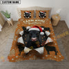 Joycorners Merry Christmas Cow Personalized Name Cozy Bedding set (6 Cattle Breeds)