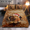 Joycorners Merry Christmas Cow Personalized Name Cozy Bedding set (6 Cattle Breeds)