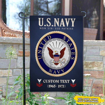 Joycorners Personalized US Military Proudly Served Veteran Garden Flag #MT4