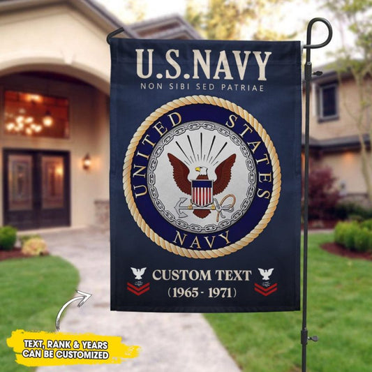 Joycorners Personalized US Military Proudly Served Veteran Garden Flag #MT4