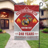 Joycorners Marine Corps Birthday Veteran Garden Flag #MT24
