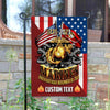 Joycorners Marine Corps Birthday Personalized Garden Flag #MT18