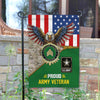 Joycorners Personalized Proud Veteran Eagle Patriotic Garden Flag #MT15
