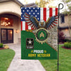 Joycorners Personalized Proud Veteran Eagle Patriotic Garden Flag #MT15