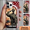 American Soldier Salute Eagle Patriotic Personalized Phone Case