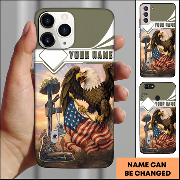 American Eagle Honor Guard Patriotic Personalized Phone Case