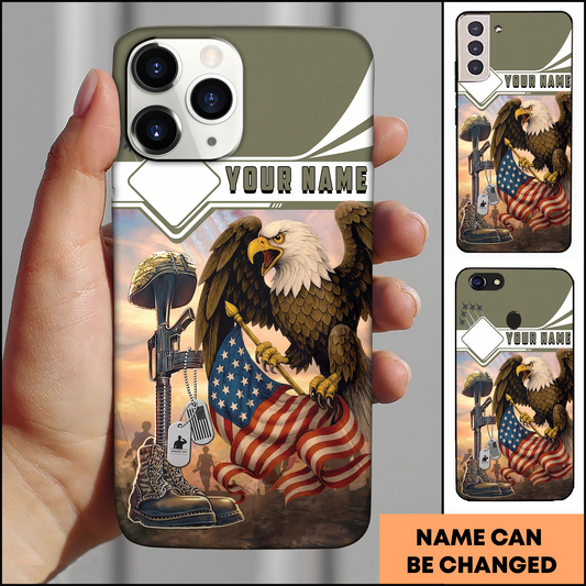 American Eagle Honor Guard Patriotic Personalized Phone Case