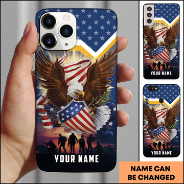 American Eagle Shield Of Freedom Patriotic Personalized Phone Case
