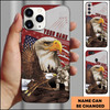 American Eagle Frontline Strength Patriotic Personalized Phone Case