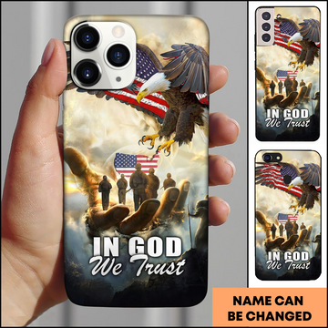 In God We Trust American Eagle Patriotic Personalized Phone Case