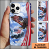 American Eagle Protecting The Nation Patriotic Personalized Phone Case