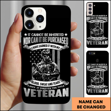 Earned Through Sacrifice American Soldier Patriotic Phone Case