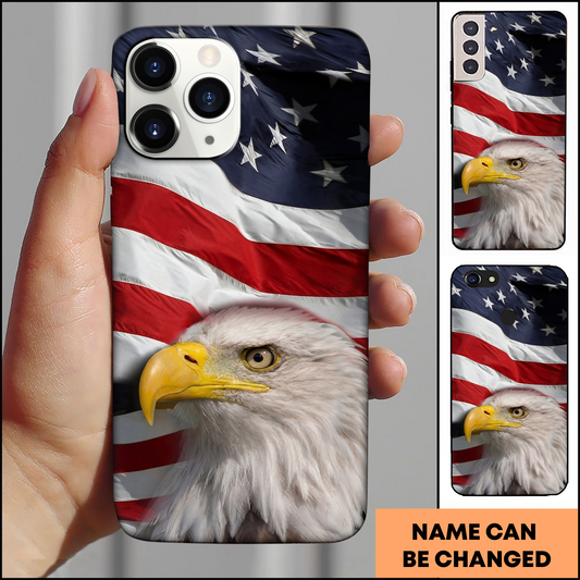 American Flag Eagle Portrait Patriotic Phone Case