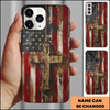 Faith And Freedom Cross American Flag Patriotic Phone Case