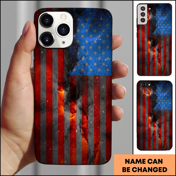 American Galaxy Flag Freedom Patriotic Phone Case