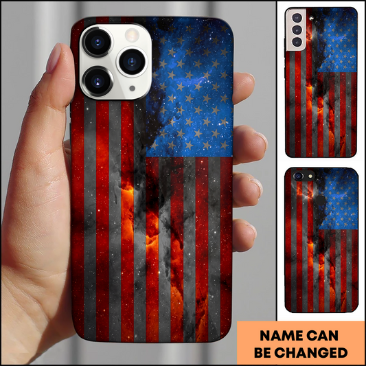 American Galaxy Flag Freedom Patriotic Phone Case