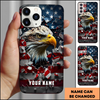American Eagle Shattered Flag Patriotic Personalized Phone Case