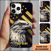 Golden Star Eagle American Flag Patriotic Personalized Phone Case