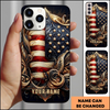 American Flag Ornate Shield Patriotic Personalized Phone Case