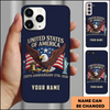USA 250th Anniversary Eagle Bell Personalized Patriotic Phone Case