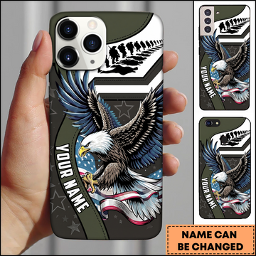 American Eagle March Of Heroes Patriotic Personalized Phone Case