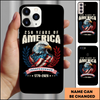 Eagle 250th Anniversary USA Phone Case Patriotic Gift for Veteran