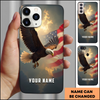 Soaring Bald Eagle Freedom Sky Personalized Phone Case