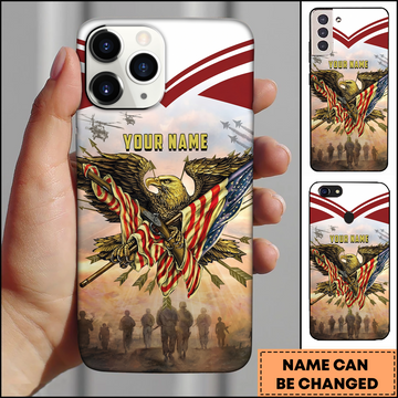 Eagle And Flag American Military Patriotic Personalized Phone Case
