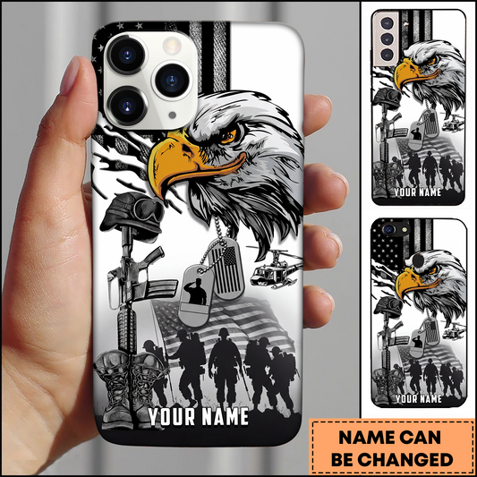 American Eagle Honor Military Personalized Phone Case