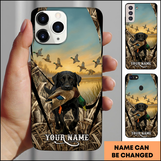 Joycorner Personalized Duck Hunting Retriever Sunrise Phone Case