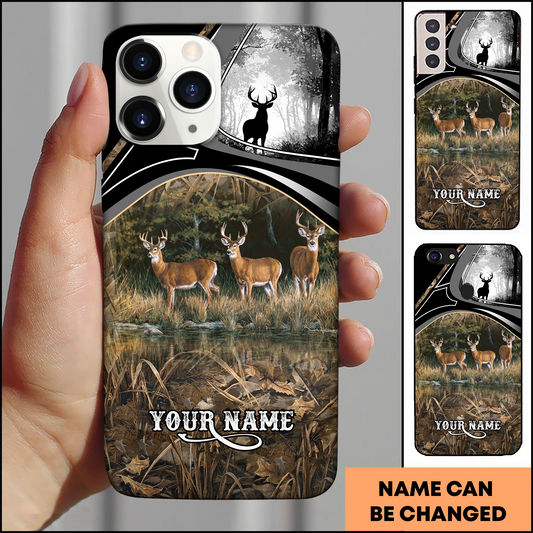 Joycorner Personalized Whitetail Deer Lake Phone Case