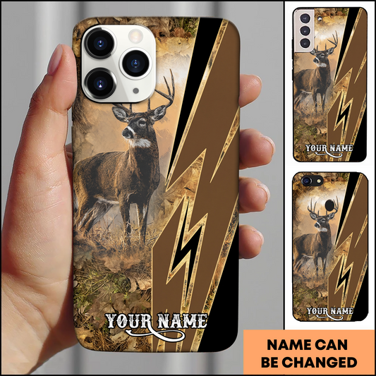 Joycorner Personalized Lightning Deer Hunting Phone Case