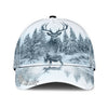Joycorners Personalized Name White Deer Hunting Classic Cap HM27