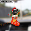Joycorners Personalized Belted Galloway Christmas Stocking Ornament