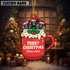 Joycorners Personalized Black Angus Merry Christmas Farm Mug Ornament