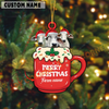 Joycorners Personalized Brahman Merry Christmas Farm Mug Ornament